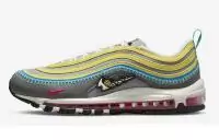 chaussures nike air max 97 pourpre jaune gris